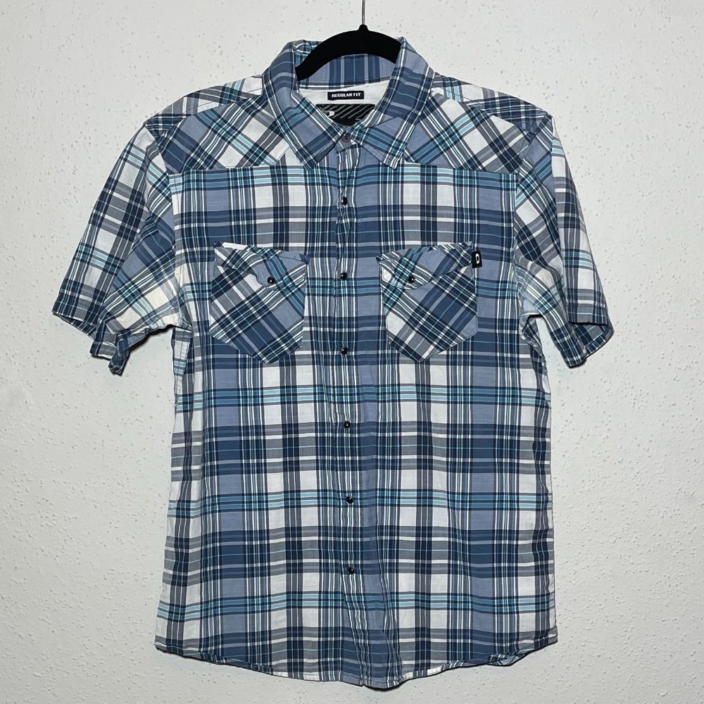 Oakley Button Down Shirt Small Pearl Snap